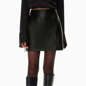 Wilfred Patio Mini Skirt Vegan Leather